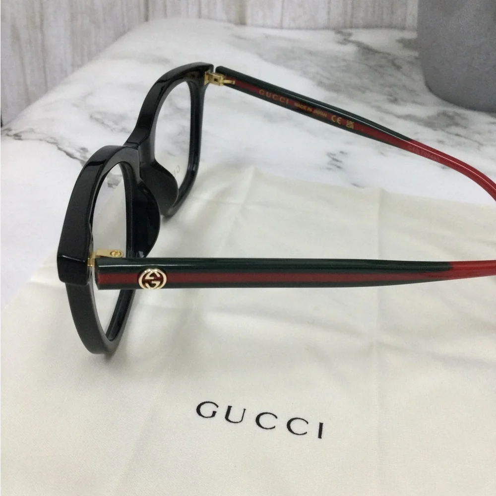 GUC Gucci Black and Red Frame Optical Glasses